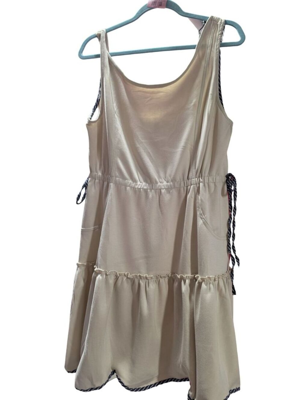 Umgee Casual Nautical-Inspired Tiered Mini Dress XS, S, M, L